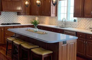 Ambaji white marble Kitchen Countertop