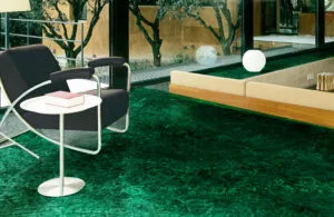 green marble flooring
