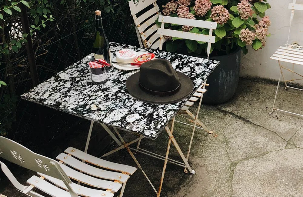 Black magic granite table