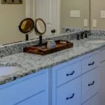 P white granite basin