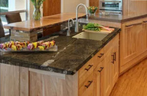 Rainforest Brown Marble kitchen countertop