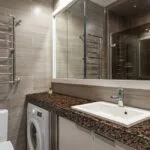 desert-brown bathroom