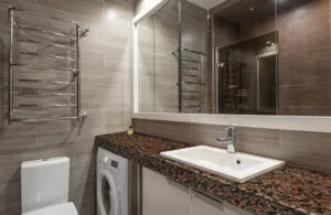 desert-brown bathroom
