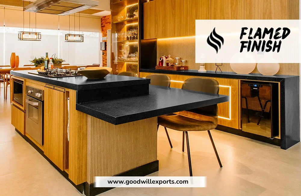 flamed Finish granite