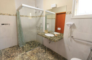 crystal yellow granite bathroom